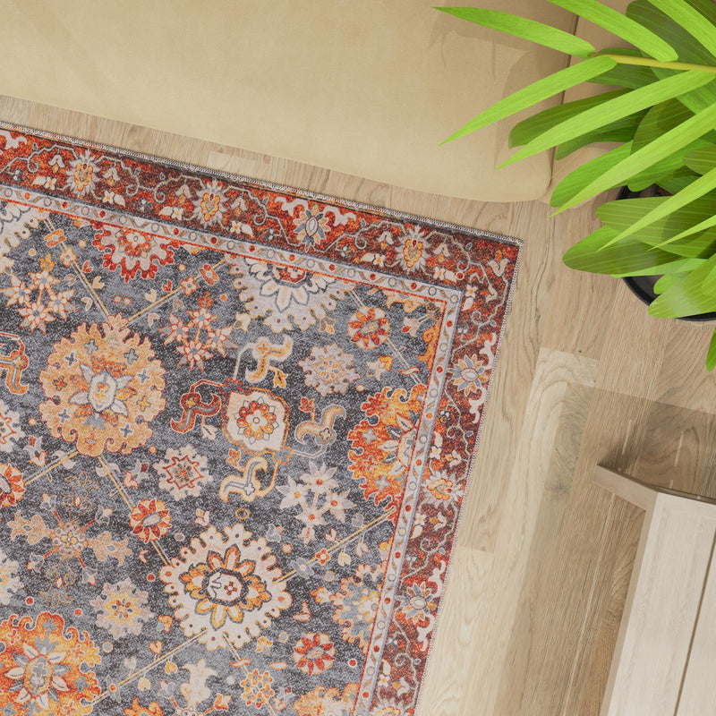 Heritage Elegance Collection Area Rug - Himeji Rectangle Navy Blue lifestyle 51