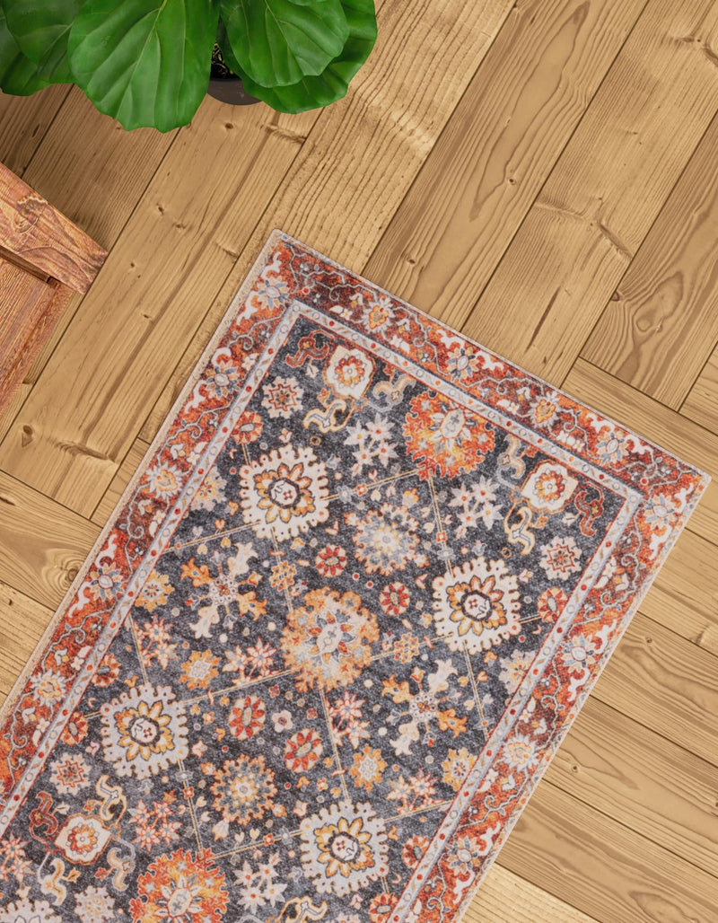 Heritage Elegance Collection Area Rug - Himeji Runner Navy Blue lifestyle 105