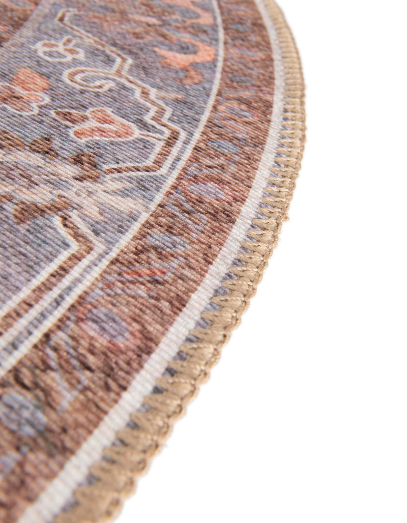 Heritage Elegance Collection Area Rug - Himeji Round Ivory lifestyle 121