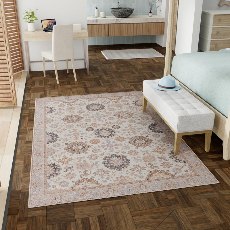 Heritage Elegance Collection Area Rug - Himeji Rectangle Ivory lifestyle 53