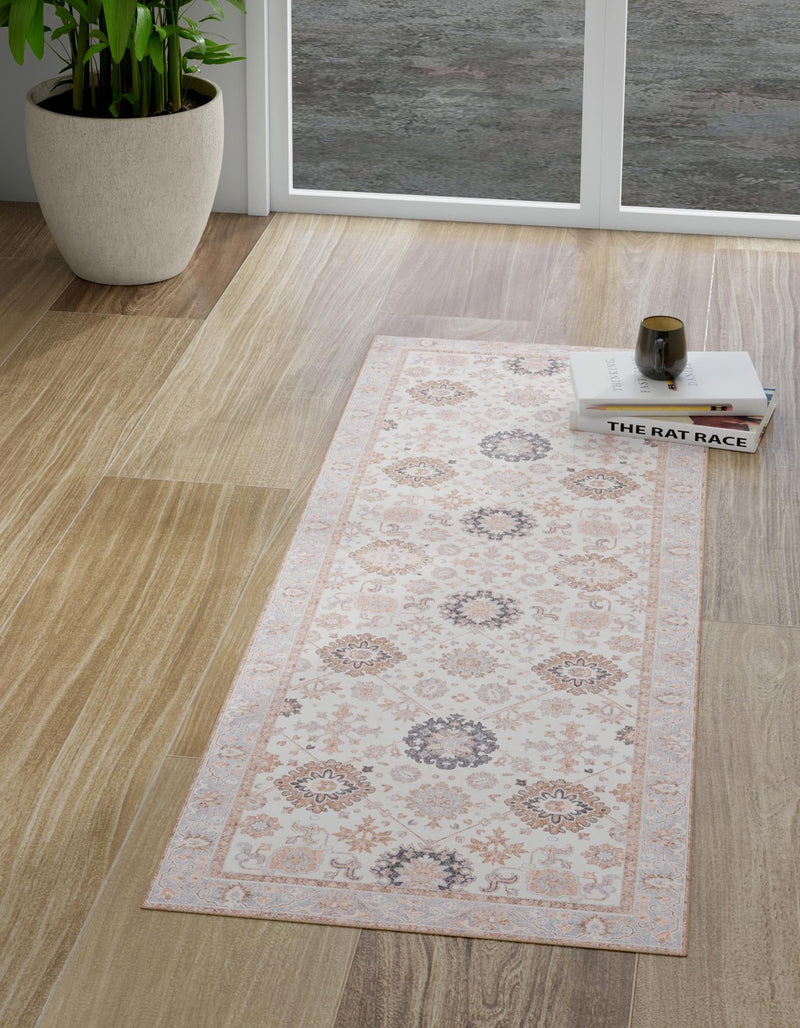 Heritage Elegance Collection Area Rug - Himeji Runner Ivory lifestyle 81