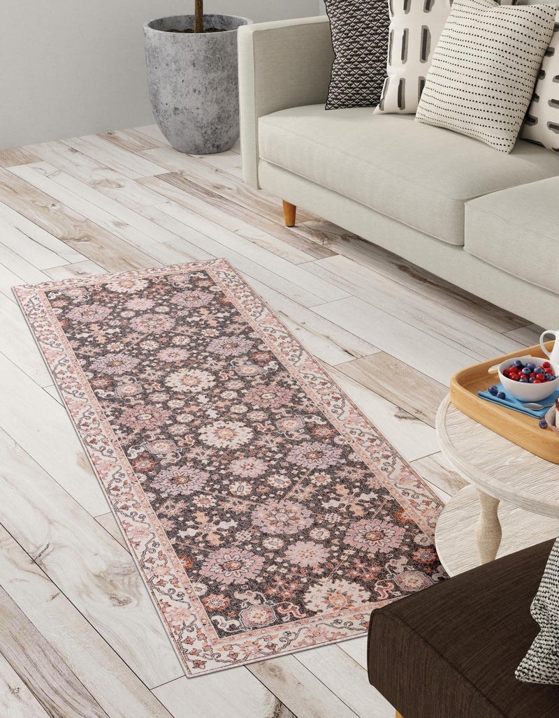 Heritage Elegance Collection Area Rug - Himeji Runner Gray lifestyle 60