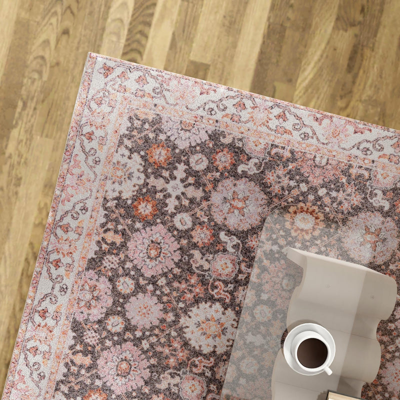 Heritage Elegance Collection Area Rug - Himeji Square Gray lifestyle 178