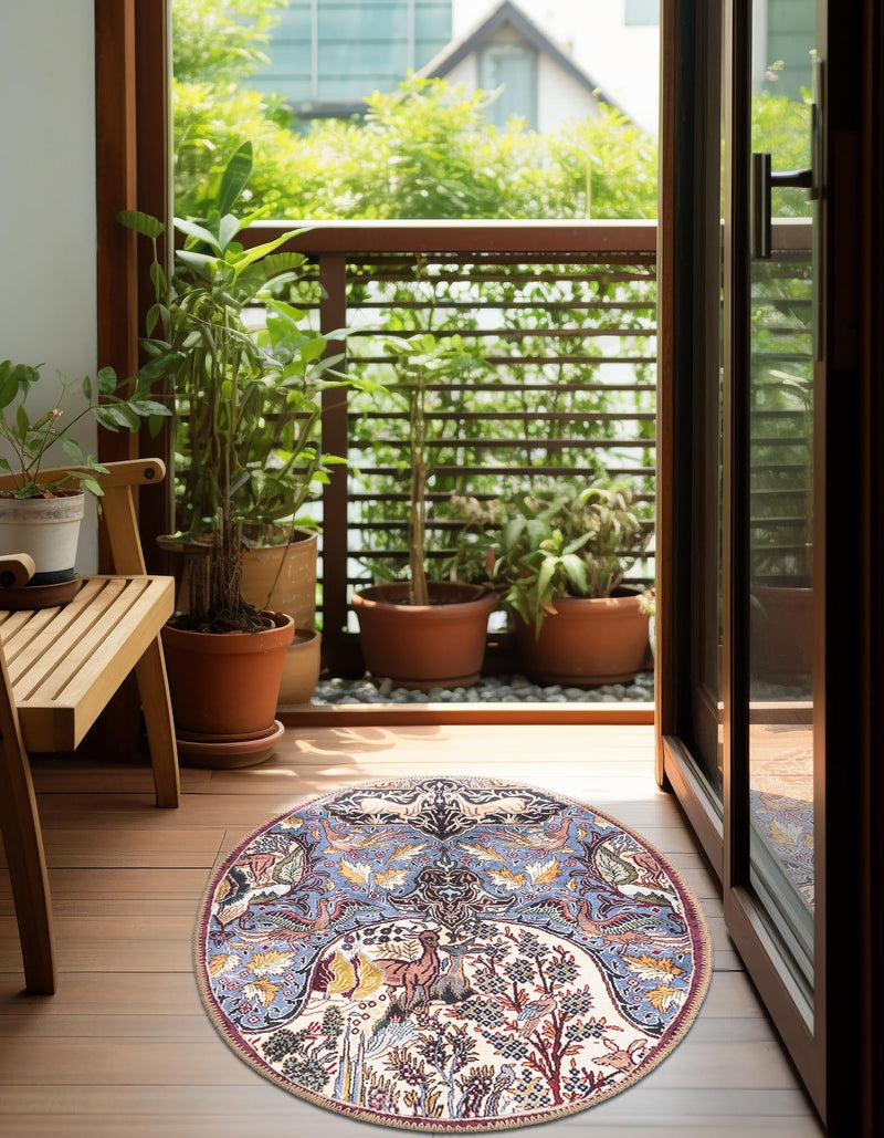 Heritage Elegance Collection Area Rug - Louvre Oval Multi lifestyle 28