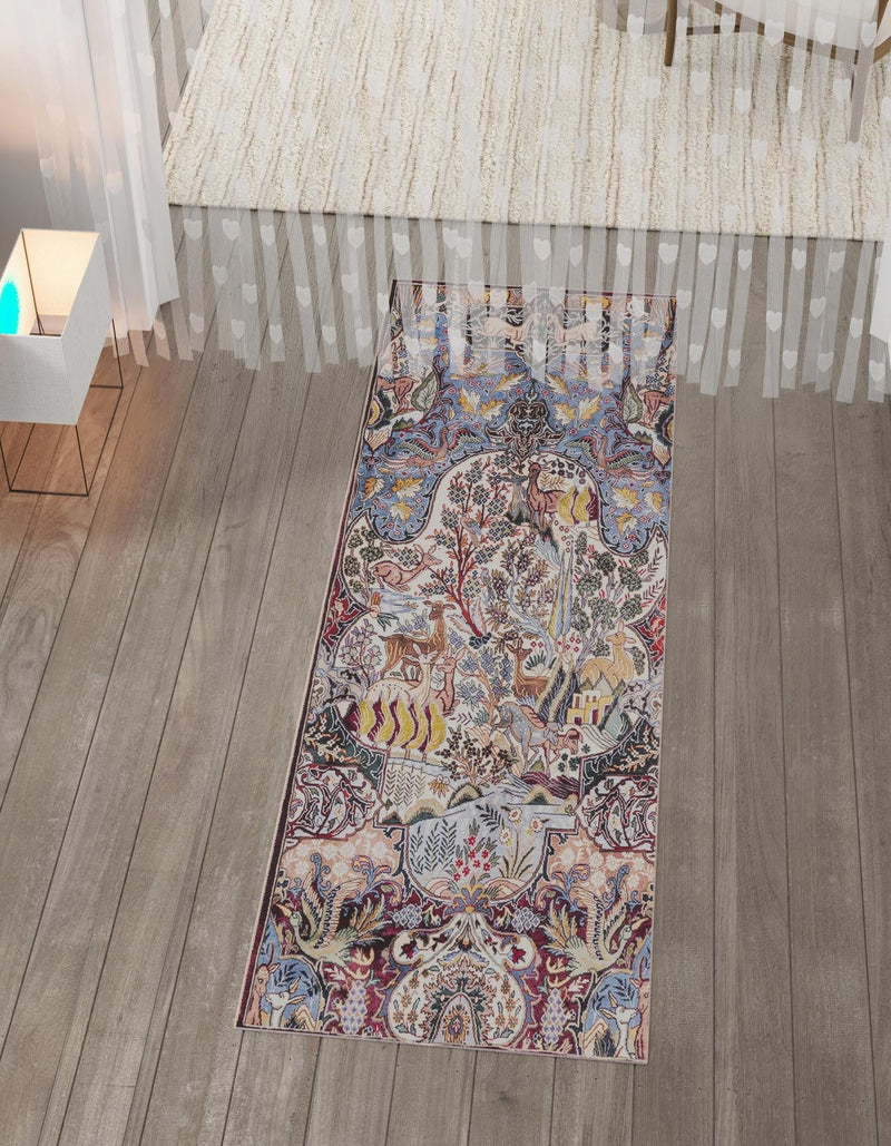 Heritage Elegance Collection Area Rug - Louvre Runner Multi lifestyle 22