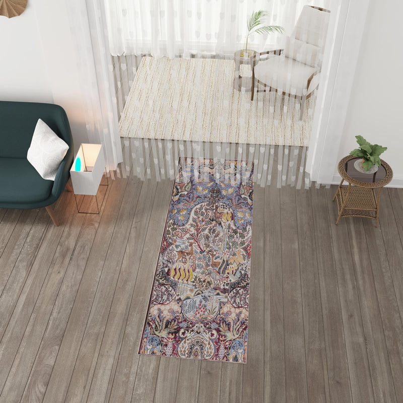 Heritage Elegance Collection Area Rug - Louvre Runner Multi lifestyle 81