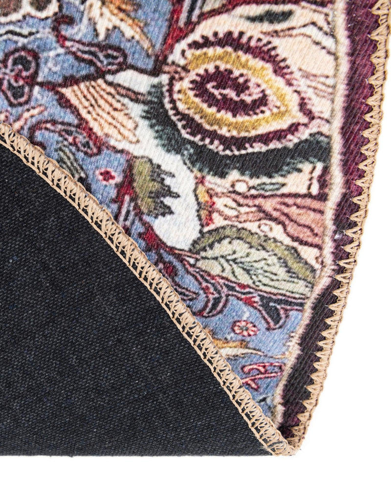 Heritage Elegance Collection Area Rug - Louvre Round Multi lifestyle 58