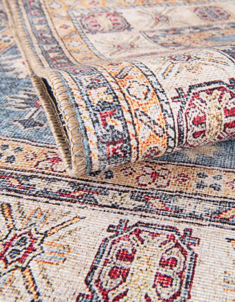 Heritage Elegance Collection Area Rug - Neuschwanstein Rectangle Light Blue lifestyle 24