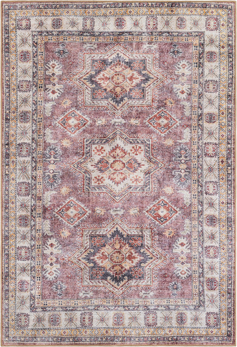 Heritage Elegance Collection Area Rug - Neuschwanstein Rectangle Antique Rose Pink Main