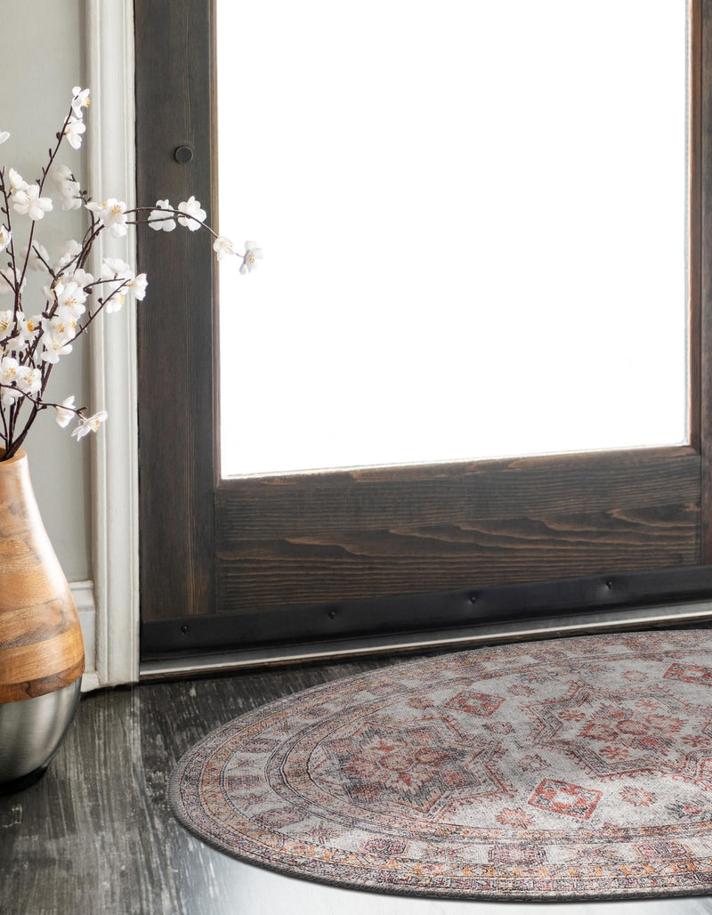 Heritage Elegance Collection Area Rug - Neuschwanstein Oval Ivory lifestyle 94