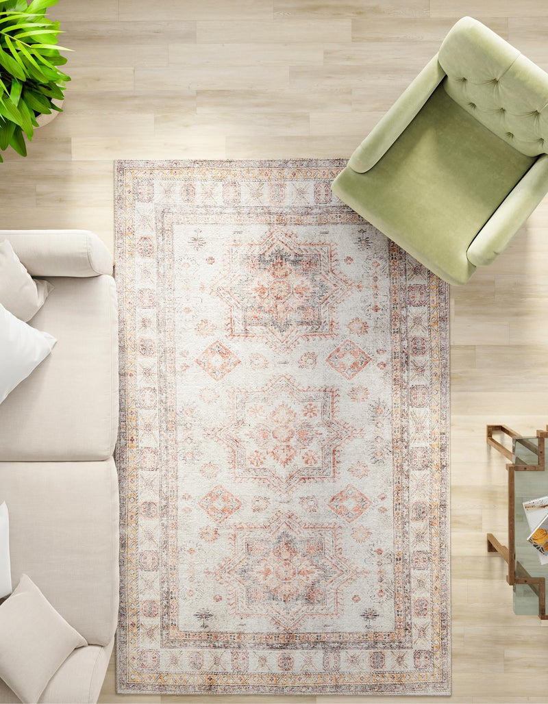 Heritage Elegance Collection Area Rug - Neuschwanstein Rectangle Ivory lifestyle 59