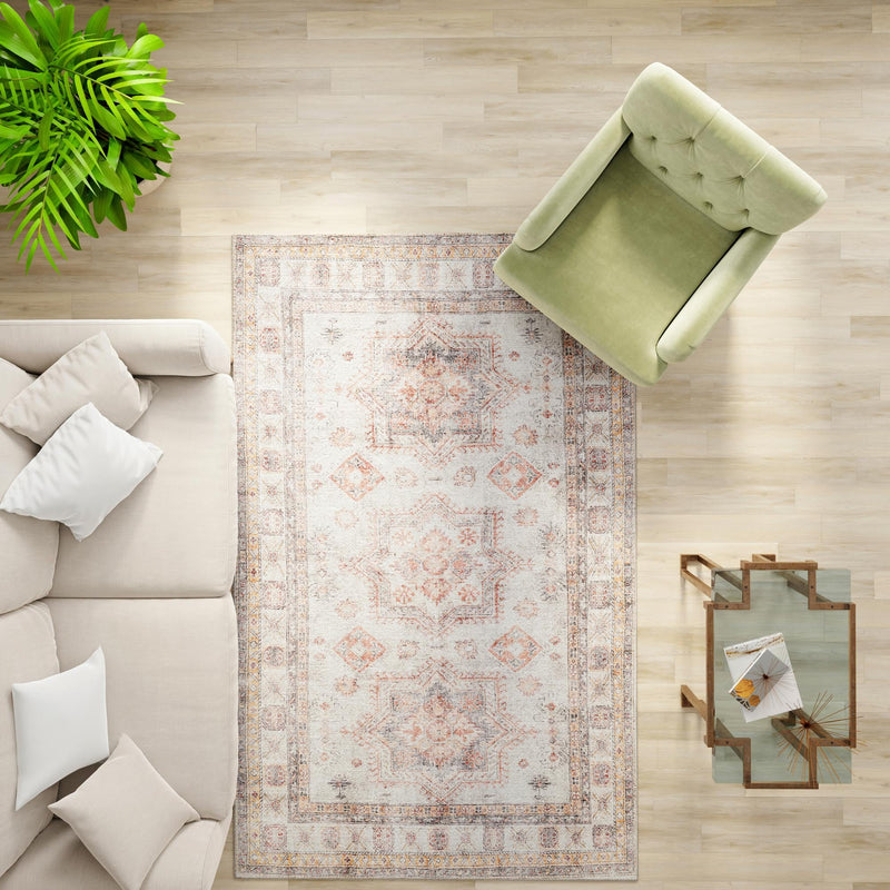 Heritage Elegance Collection Area Rug - Neuschwanstein Rectangle Ivory lifestyle 70