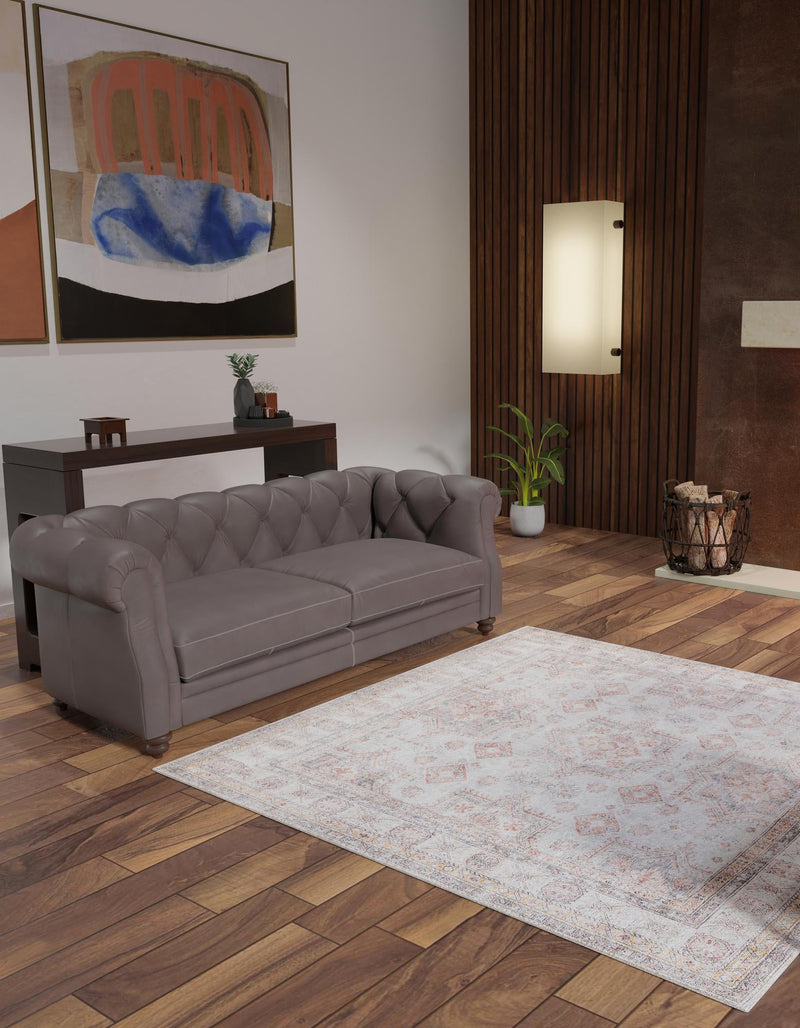 Heritage Elegance Collection Area Rug - Neuschwanstein Square Ivory lifestyle 108