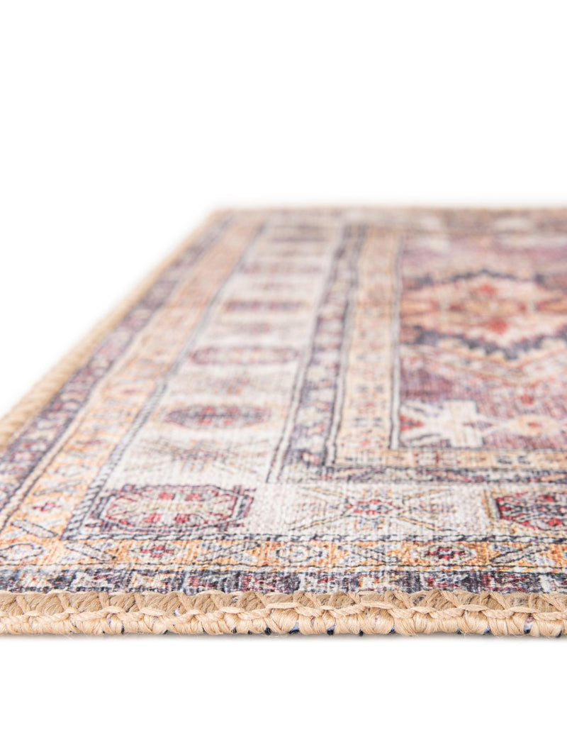 Heritage Elegance Collection Area Rug - Neuschwanstein Rectangle Antique Rose Pink lifestyle 25