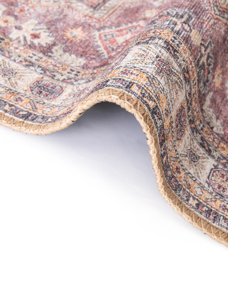Heritage Elegance Collection Area Rug - Neuschwanstein Rectangle Antique Rose Pink lifestyle 37