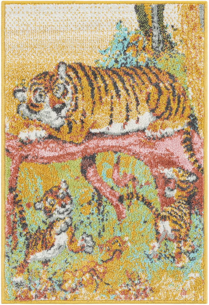 Playful Patterns Collection Area Rug - Groove Rectangle Multi Main