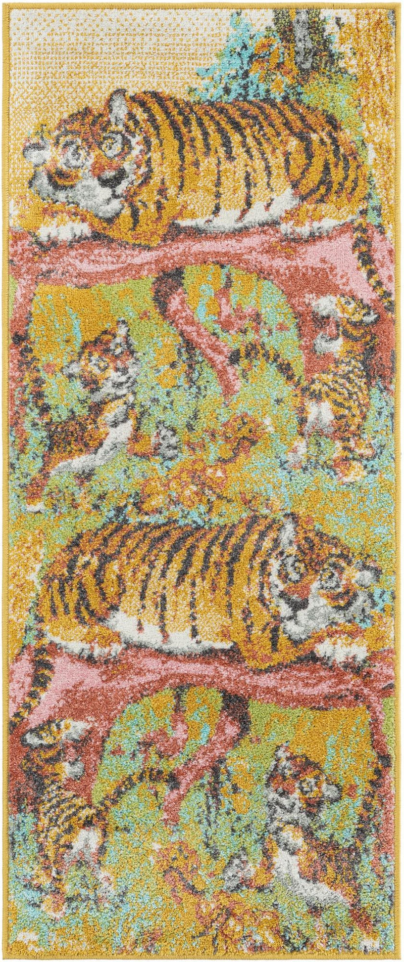 Playful Patterns Collection Area Rug - Groove Runner Multi lifestyle 21