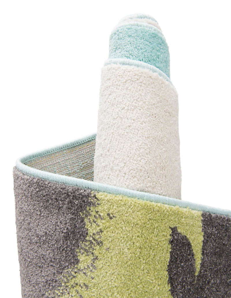 Playful Patterns Collection Area Rug - Frolic Rectangle Blue lifestyle 12