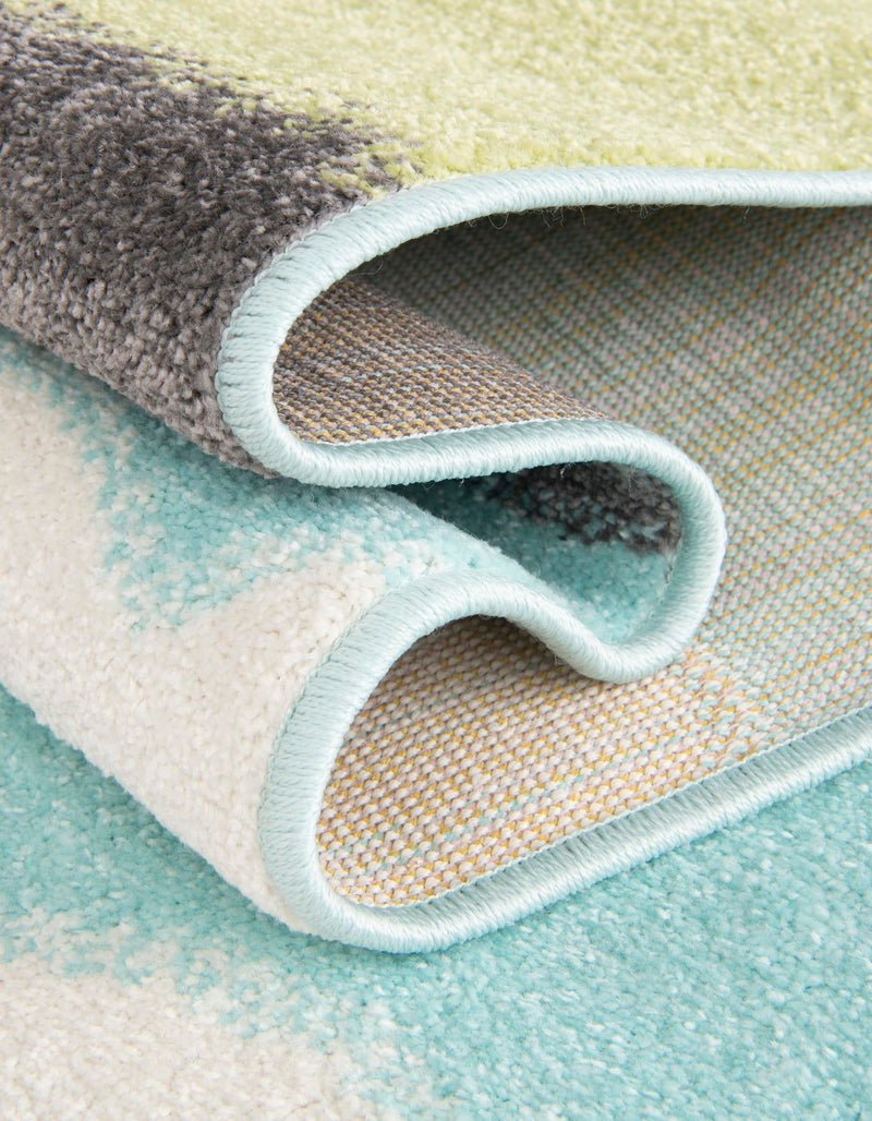 Playful Patterns Collection Area Rug - Frolic Rectangle Blue lifestyle 14
