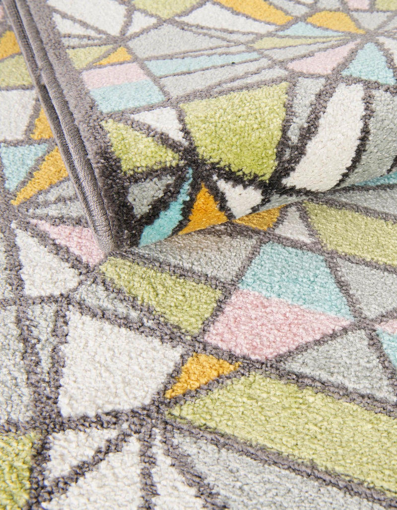 Playful Patterns Collection Area Rug - Chromatic Rectangle Multi lifestyle 6