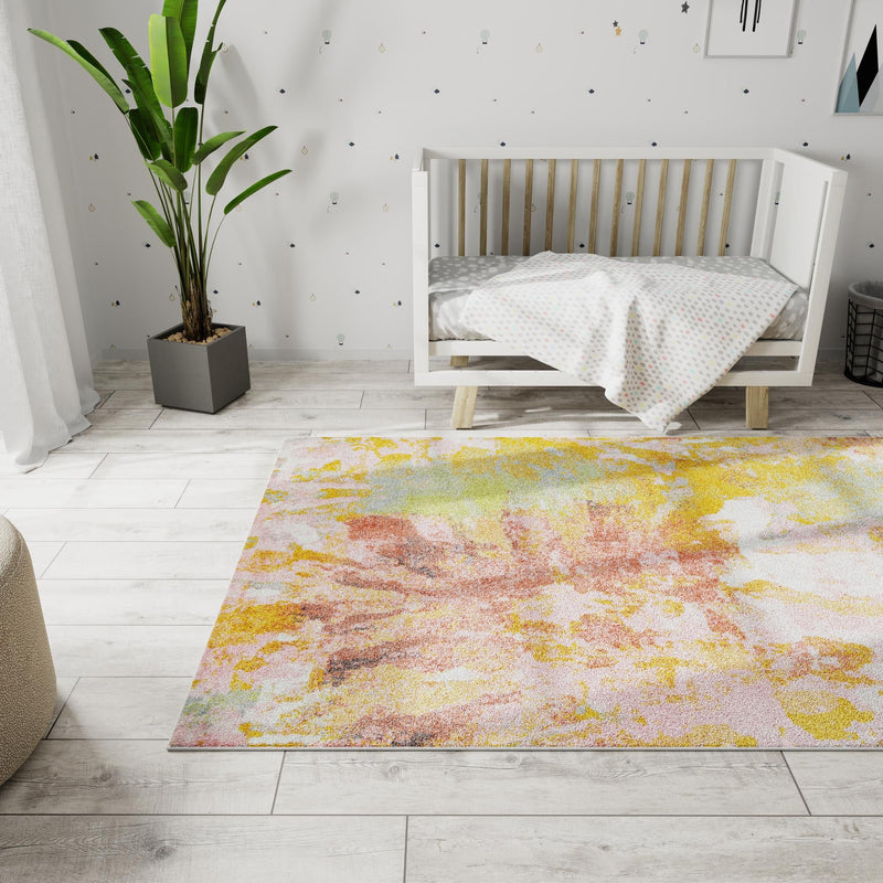 Playful Patterns Collection Area Rug - Flutter Rectangle Multi lifestyle 18