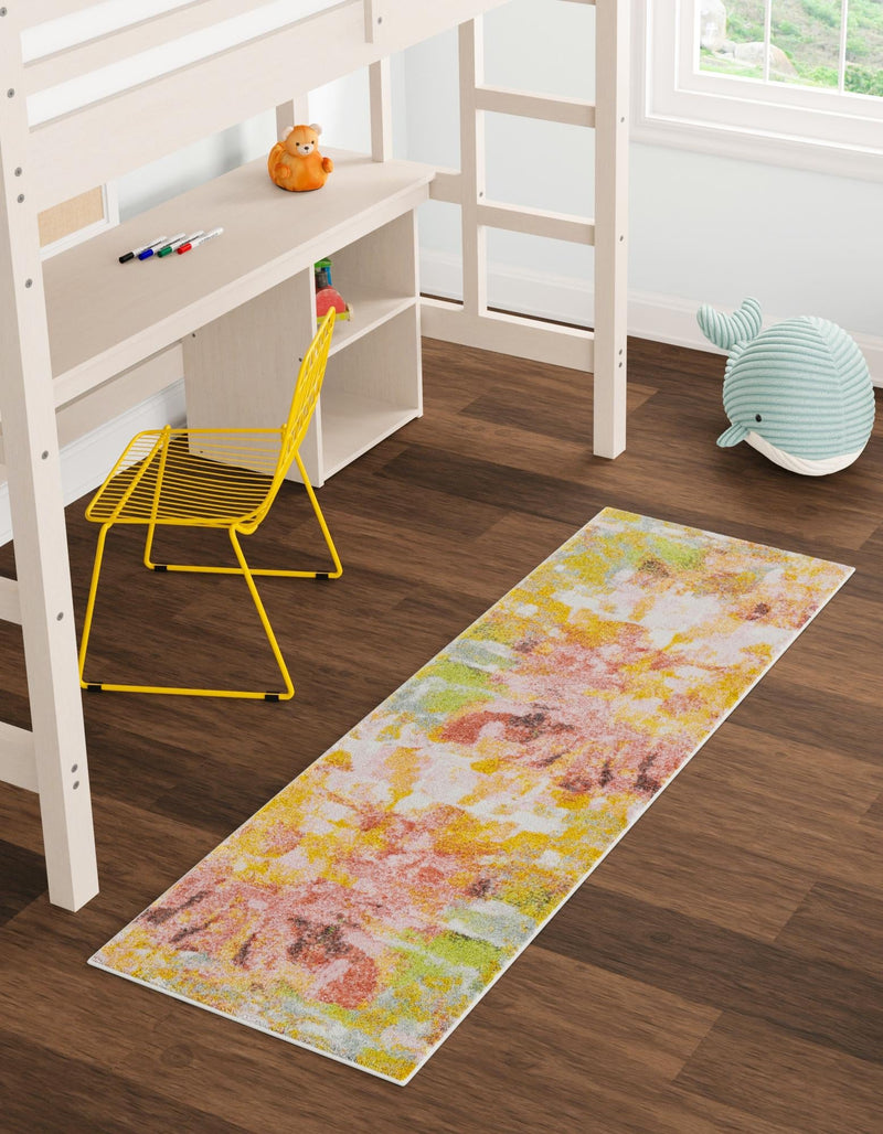 Playful Patterns Collection Area Rug - Flutter Runner Multi lifestyle 23