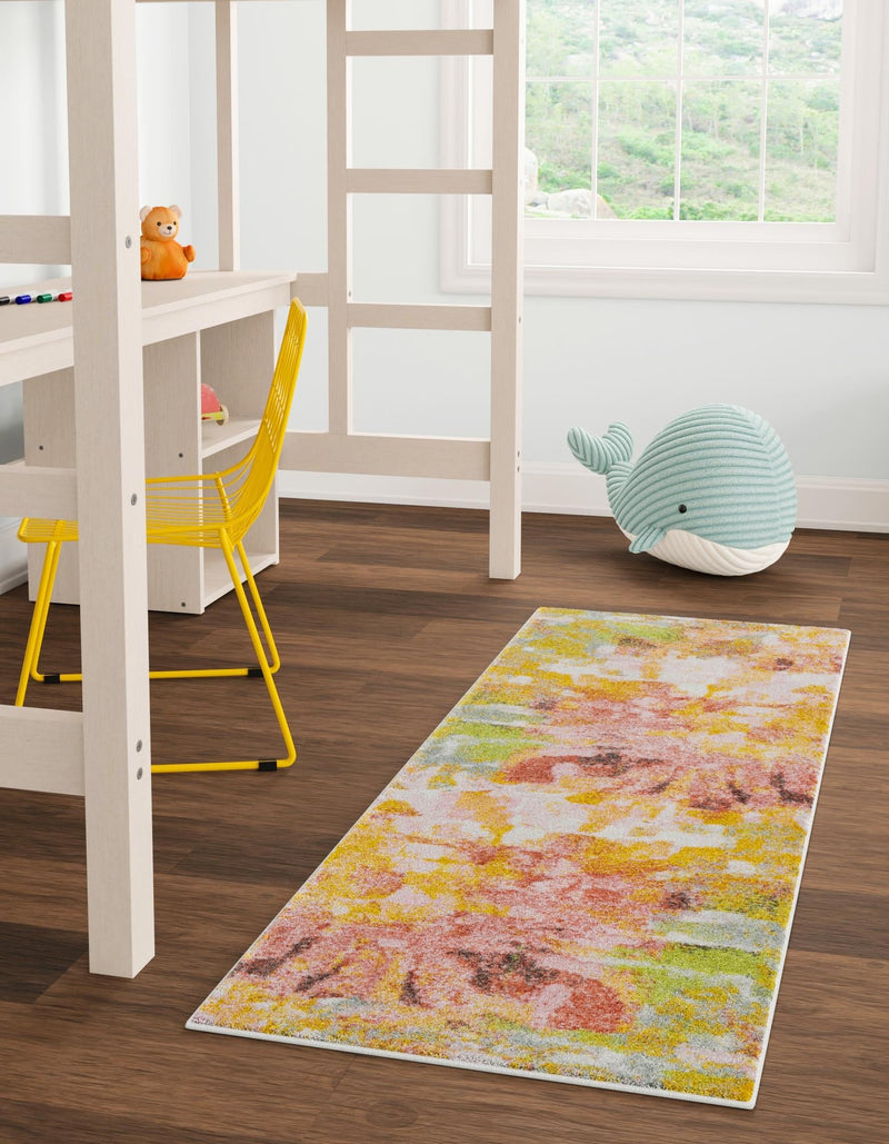 Playful Patterns Collection Area Rug - Flutter Runner Multi lifestyle 25