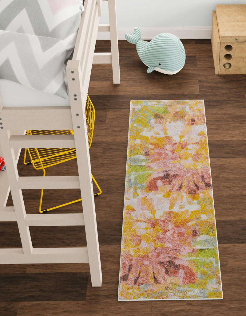 Playful Patterns Collection Area Rug - Flutter Runner Multi lifestyle 27