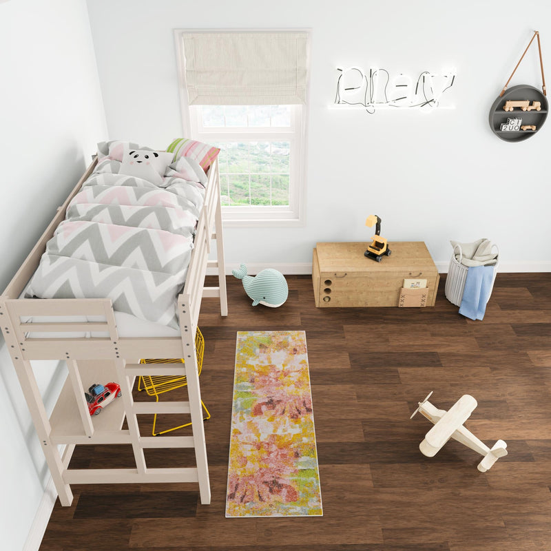 Playful Patterns Collection Area Rug - Flutter Runner Multi lifestyle 55