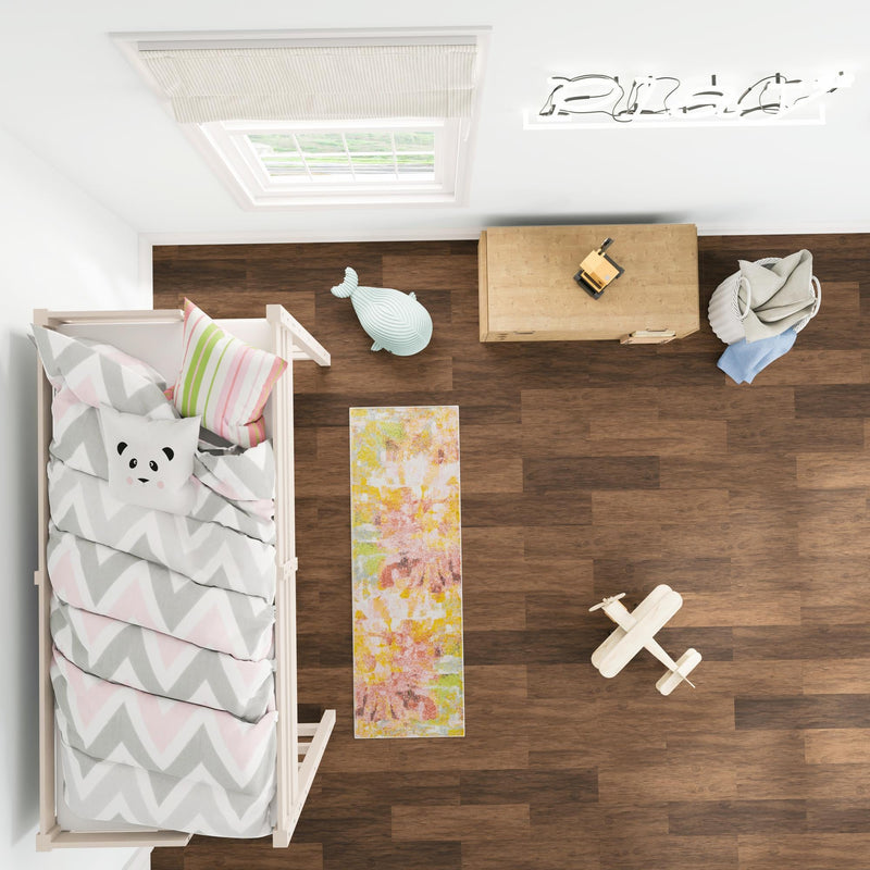 Playful Patterns Collection Area Rug - Flutter Runner Multi lifestyle 57