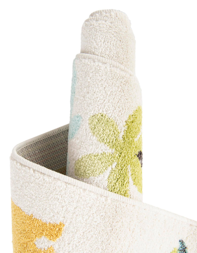 Playful Patterns Collection Area Rug - Pastiche Rectangle Ivory lifestyle 11