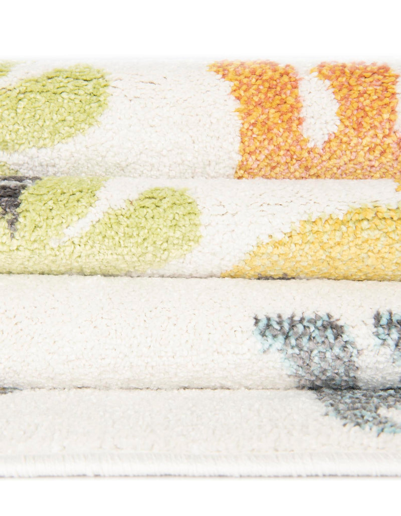 Playful Patterns Collection Area Rug - Pastiche Rectangle Ivory lifestyle 14