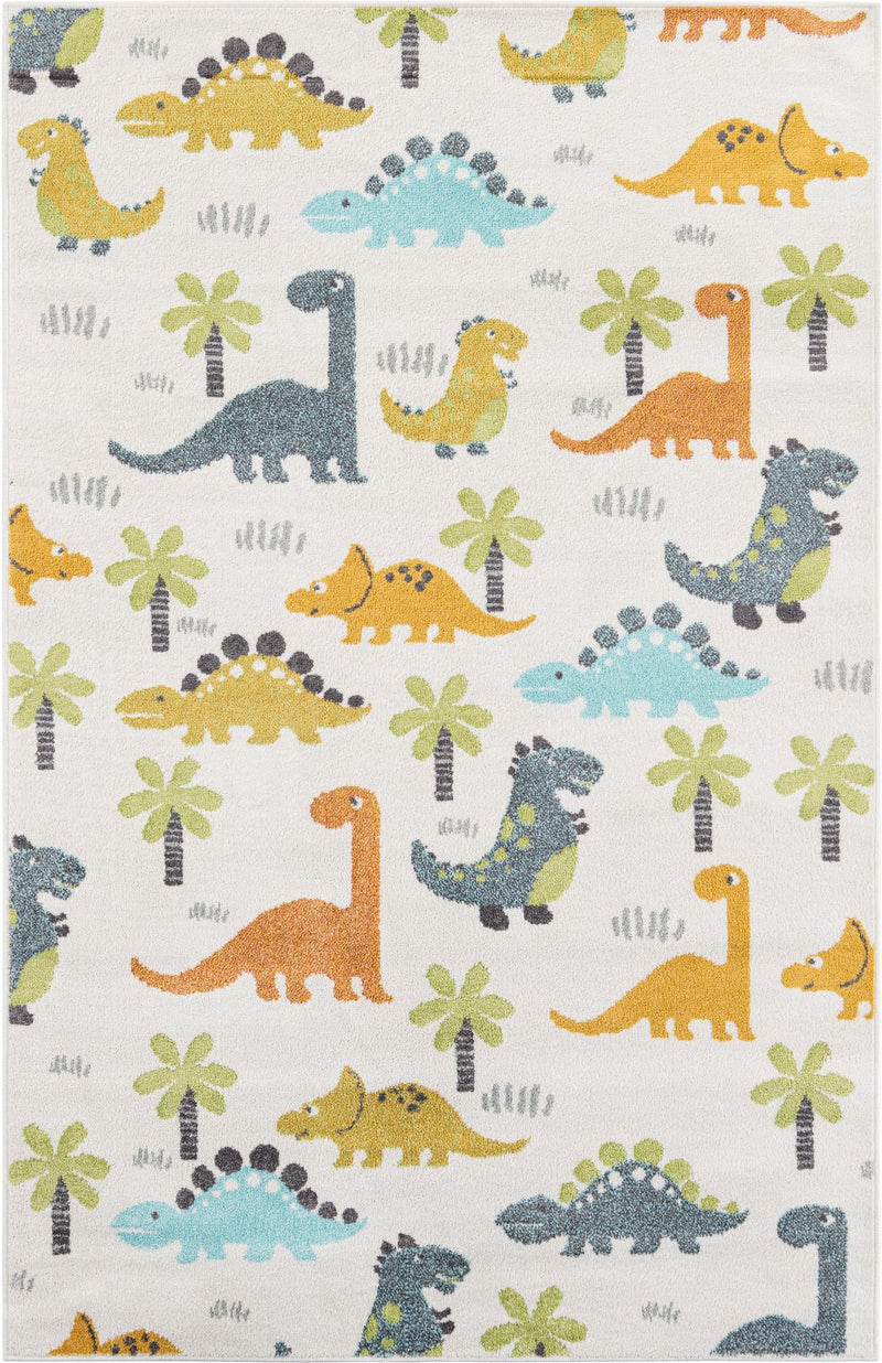Playful Patterns Collection Area Rug - Pastiche Rectangle Ivory Main
