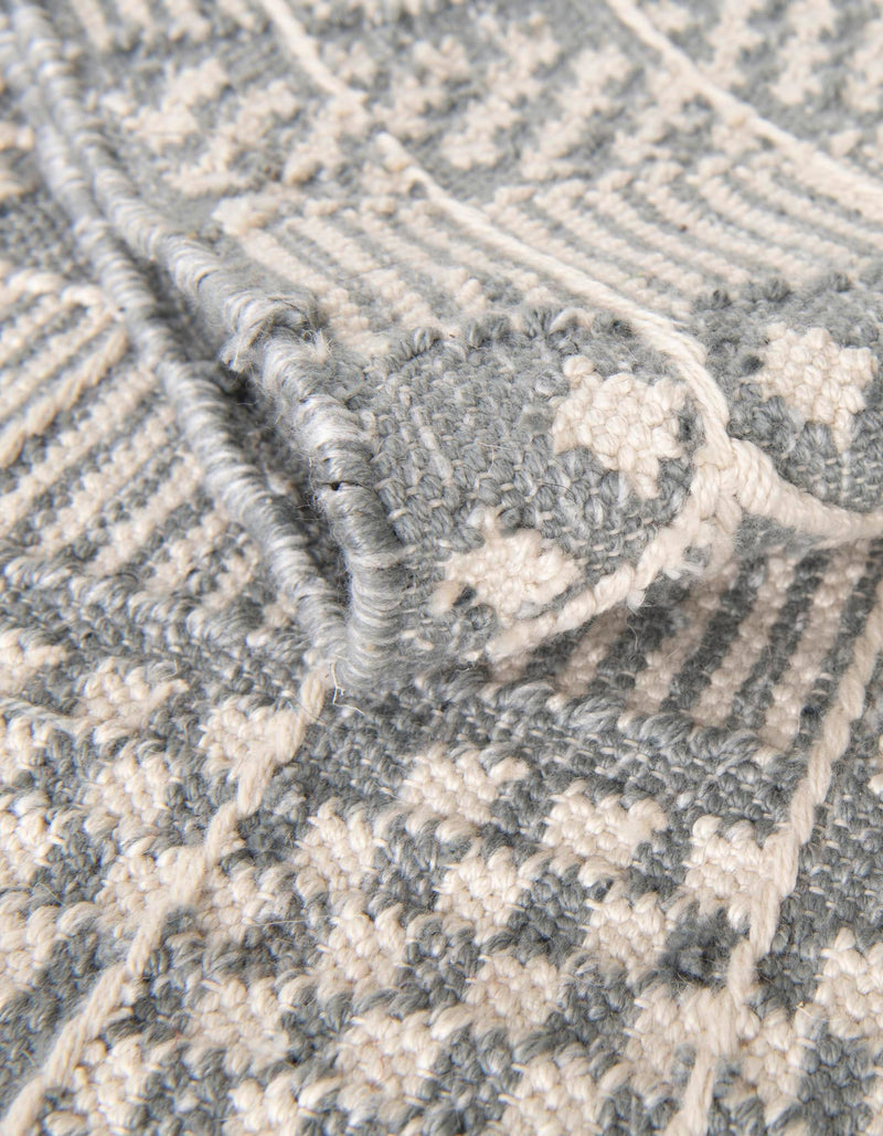 Sustainable Nomad Terrace Collection Area Rug - Reef Rectangle Cool Gray lifestyle 76
