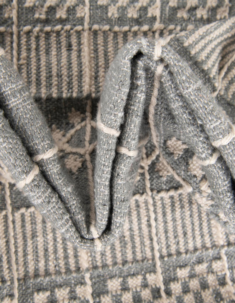 Sustainable Nomad Terrace Collection Area Rug - Reef Rectangle Cool Gray lifestyle 88