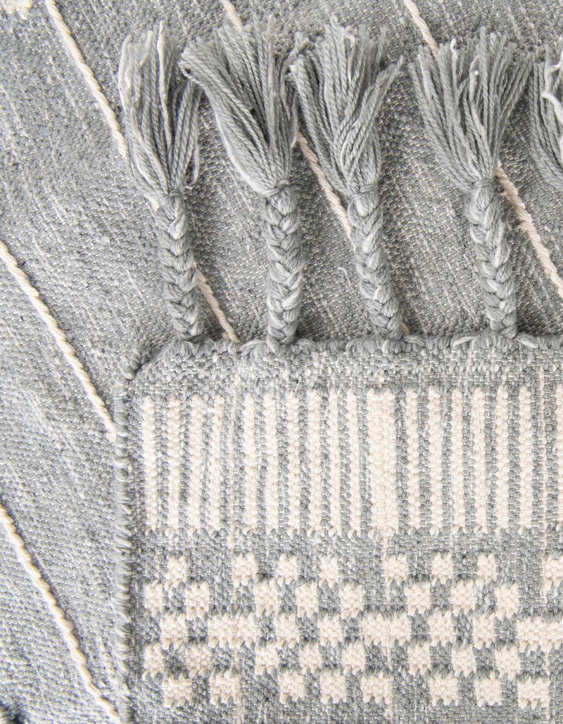 Sustainable Nomad Terrace Collection Area Rug - Reef Rectangle Cool Gray lifestyle 94