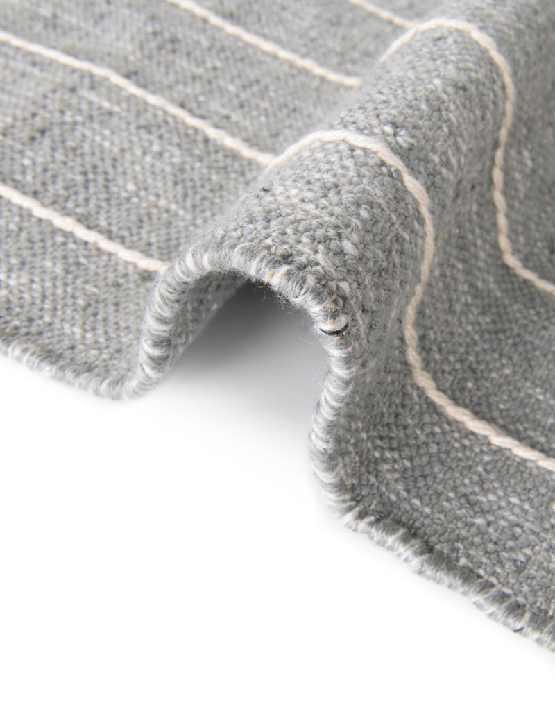 Sustainable Nomad Terrace Collection Area Rug - Reef Rectangle Cool Gray lifestyle 100