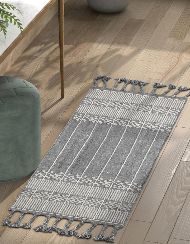 Sustainable Nomad Terrace Collection Area Rug - Reef Runner Cool Gray lifestyle 142