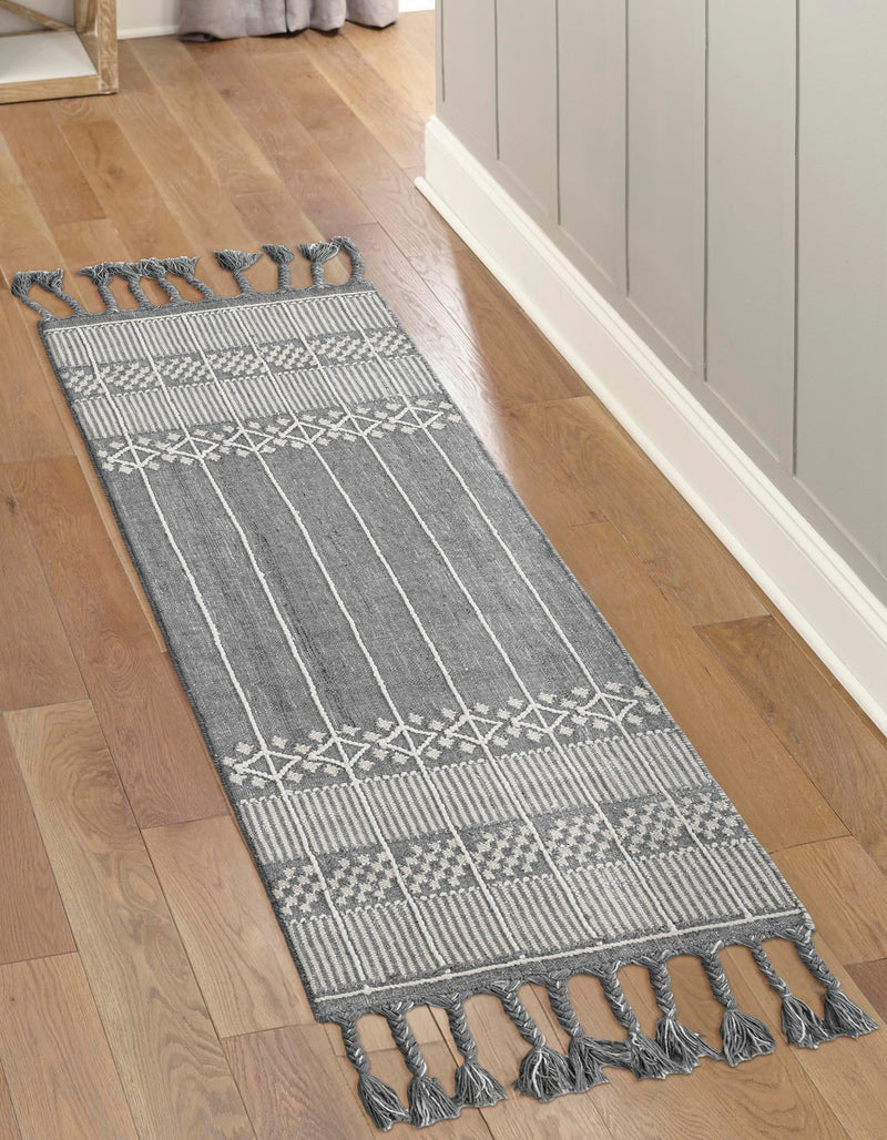 Sustainable Nomad Terrace Collection Area Rug - Reef Runner Cool Gray lifestyle 164