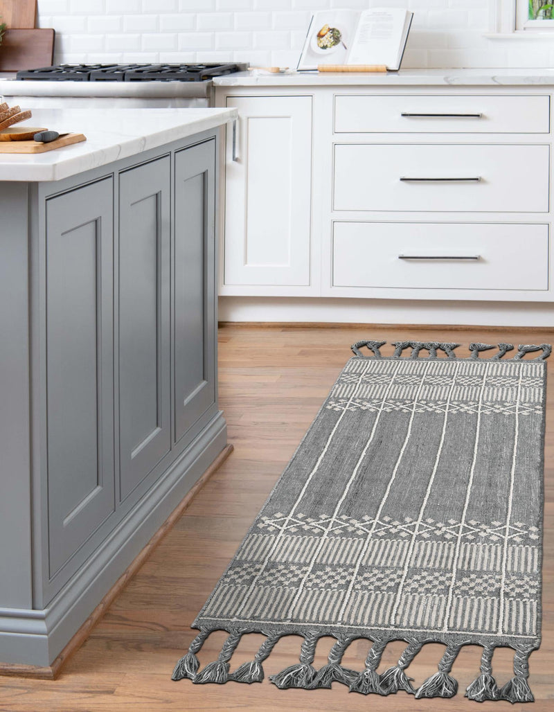 Sustainable Nomad Terrace Collection Area Rug - Reef Runner Cool Gray lifestyle 174