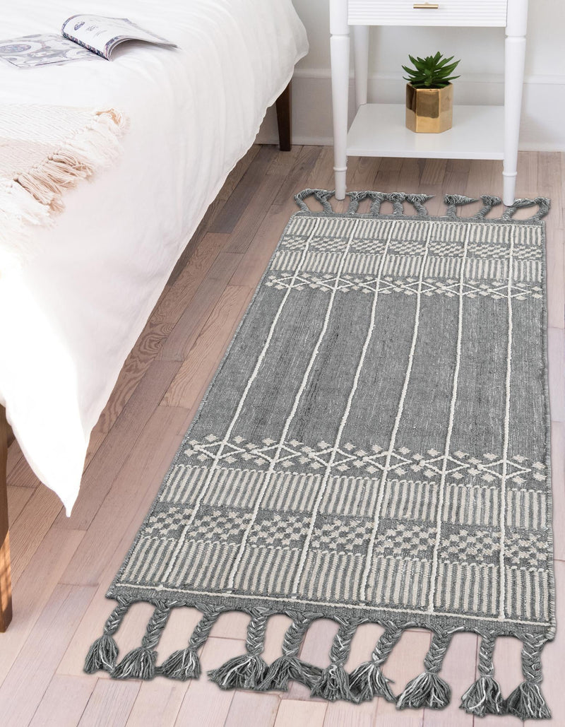 Sustainable Nomad Terrace Collection Area Rug - Reef Runner Cool Gray lifestyle 186