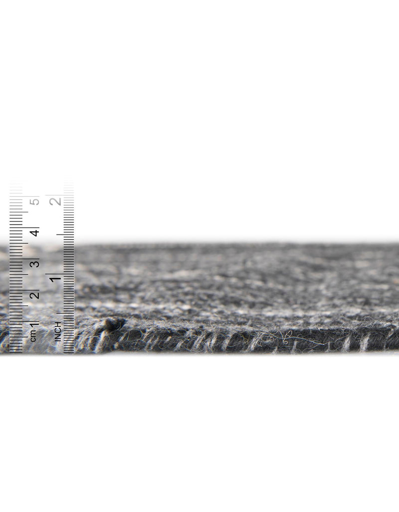 Sustainable Nomad Terrace Collection Area Rug - Reef Rectangle Charcoal Black lifestyle 70