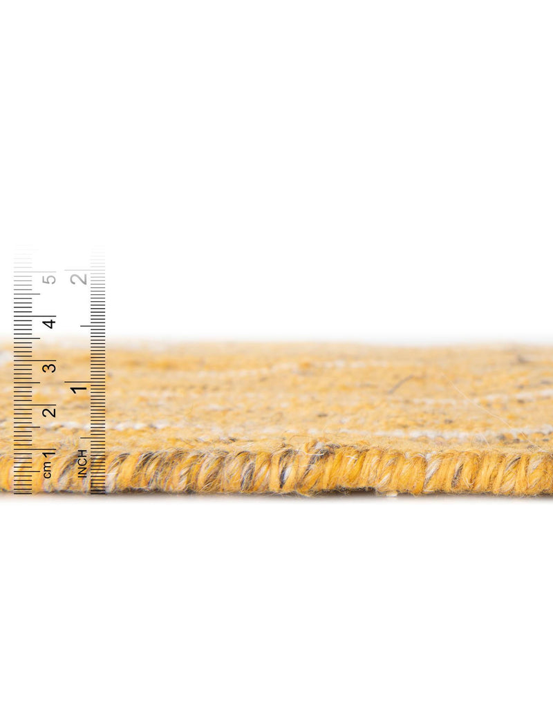 Sustainable Nomad Terrace Collection Area Rug - Reef Rectangle Mustard Yellow lifestyle 23