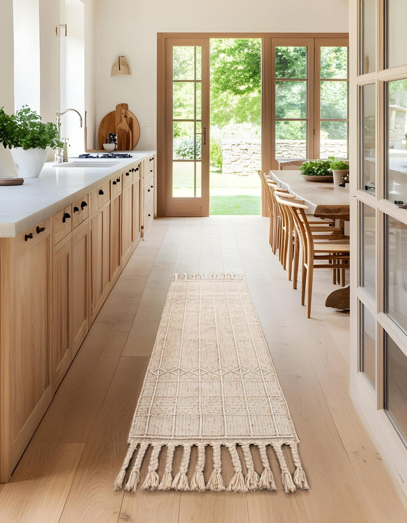 Sustainable Nomad Terrace Collection Area Rug - Reef Runner Ivory lifestyle 161