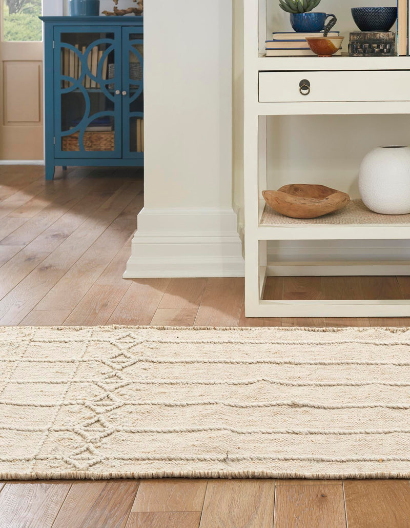 Sustainable Nomad Terrace Collection Area Rug - Reef Runner Ivory lifestyle 167