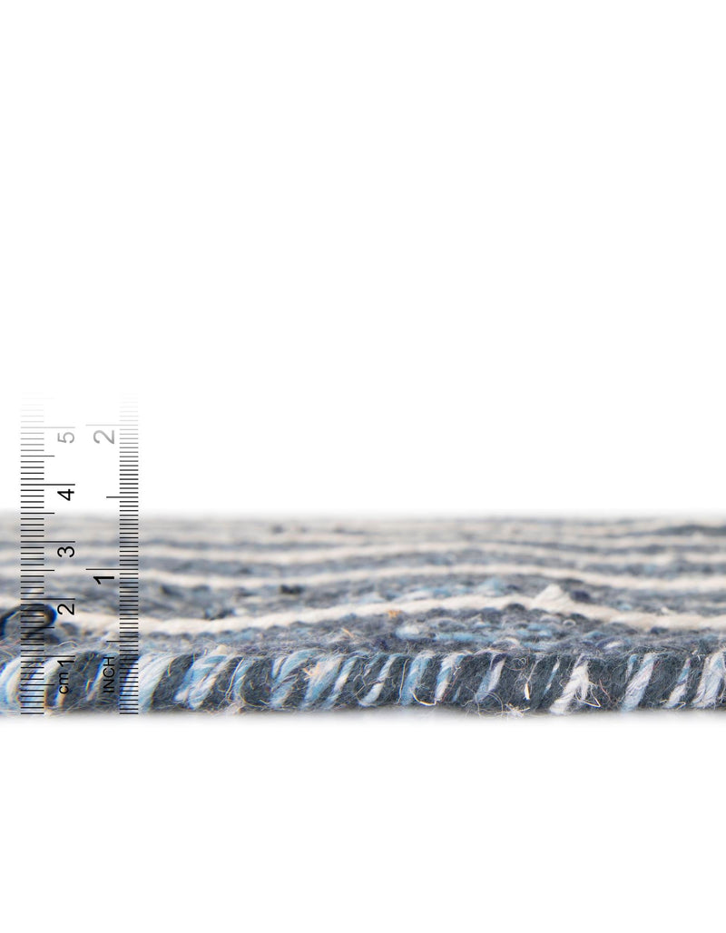 Sustainable Nomad Terrace Collection Area Rug - Reef Rectangle Navy Blue lifestyle 79