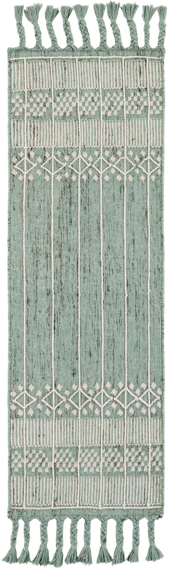 Sustainable Nomad Terrace Collection Area Rug - Reef Runner Sea Green lifestyle 45