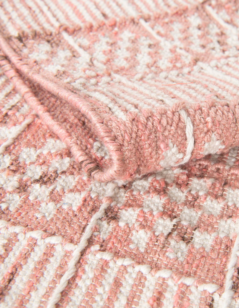 Sustainable Nomad Terrace Collection Area Rug - Reef Rectangle SOFT PINK lifestyle 24