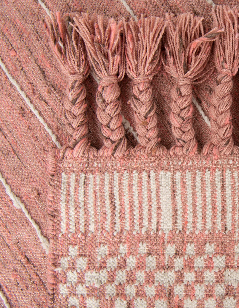 Sustainable Nomad Terrace Collection Area Rug - Reef Rectangle SOFT PINK lifestyle 30
