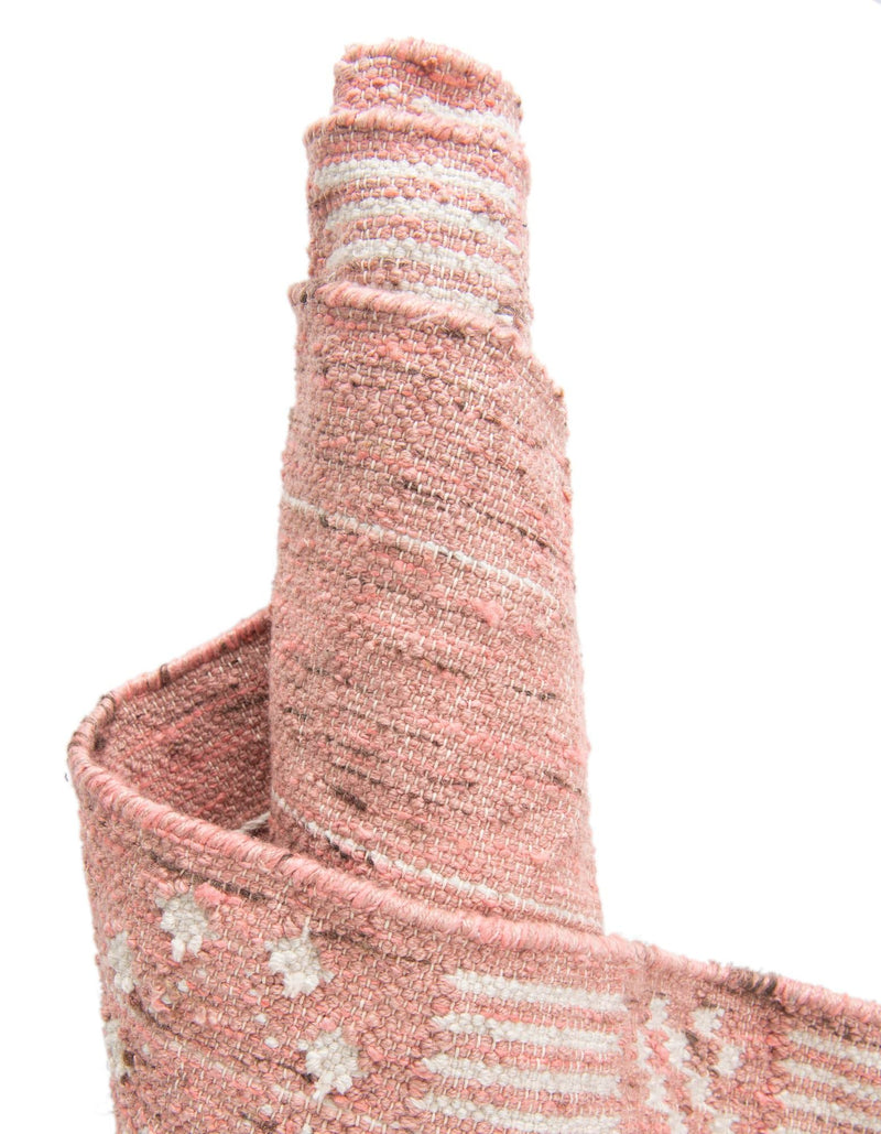 Sustainable Nomad Terrace Collection Area Rug - Reef Rectangle SOFT PINK lifestyle 34